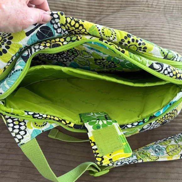Vera Bradley Limes Up Qulited Laptop Travel Backpack - Picture 13 of 16